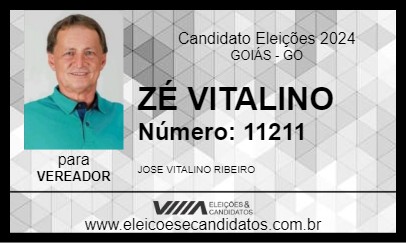 Candidato ZÉ VITALINO 2024 - GOIÁS - Eleições