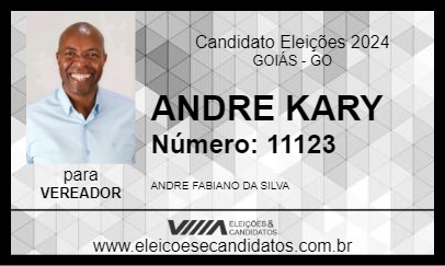 Candidato ANDRE KARY 2024 - GOIÁS - Eleições