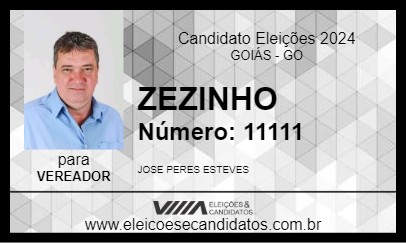 Candidato ZEZINHO 2024 - GOIÁS - Eleições