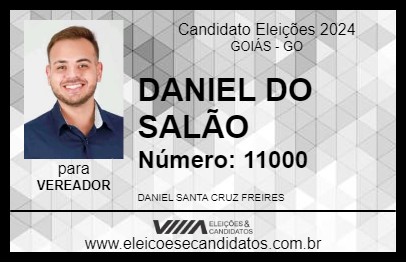 Candidato DANIEL DO SALÃO 2024 - GOIÁS - Eleições