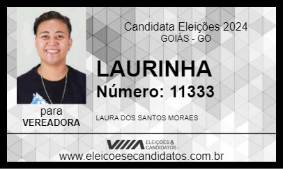 Candidato LAURINHA 2024 - GOIÁS - Eleições