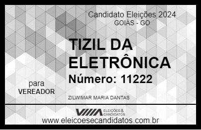 Candidato TIZIL DA ELETRÔNICA 2024 - GOIÁS - Eleições