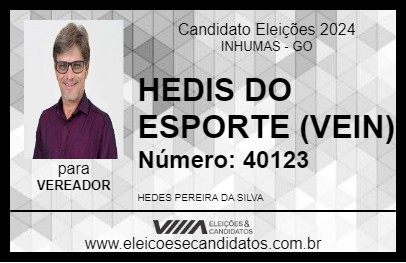 Candidato HEDIS DO ESPORTE (VEIN) 2024 - INHUMAS - Eleições