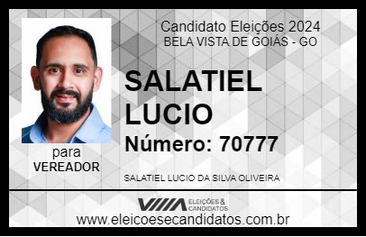 Candidato SALATIEL LUCIO 2024 - BELA VISTA DE GOIÁS - Eleições