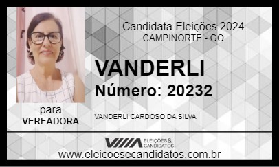 Candidato VANDERLI CARDOSO 2024 - CAMPINORTE - Eleições