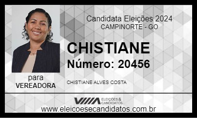 Candidato CHISTIANE 2024 - CAMPINORTE - Eleições