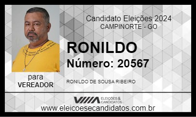 Candidato RONILDO 2024 - CAMPINORTE - Eleições