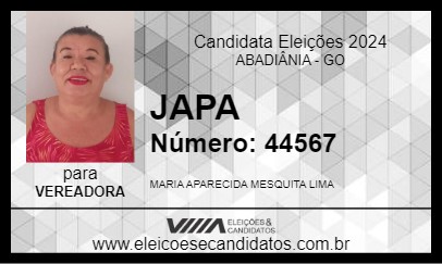 Candidato JAPA 2024 - ABADIÂNIA - Eleições