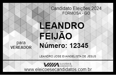 Candidato LEANDRO FEIJÃO 2024 - FORMOSA - Eleições