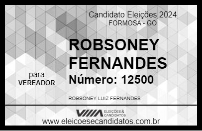 Candidato ROBSONEY FERNANDES 2024 - FORMOSA - Eleições