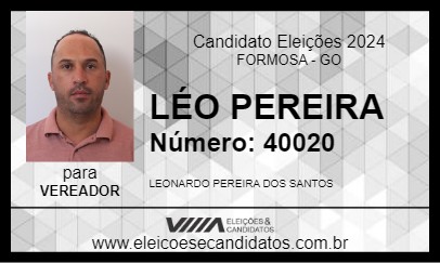 Candidato LÉO PEREIRA 2024 - FORMOSA - Eleições