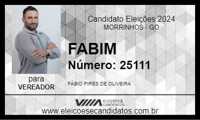 Candidato FABIM 2024 - MORRINHOS - Eleições