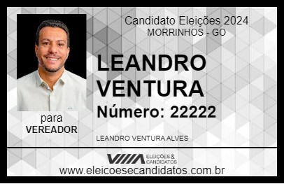 Candidato LEANDRO VENTURA 2024 - MORRINHOS - Eleições