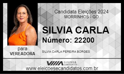 Candidato SILVIA CARLA 2024 - MORRINHOS - Eleições