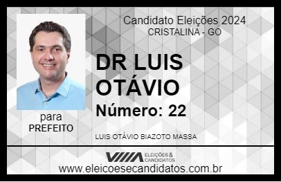 Candidato DR LUIS OTÁVIO 2024 - CRISTALINA - Eleições