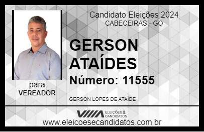 Candidato GERSON ATAÍDES 2024 - CABECEIRAS - Eleições