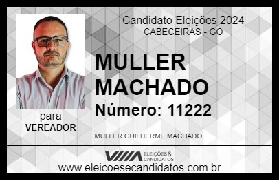 Candidato MULLER MACHADO 2024 - CABECEIRAS - Eleições