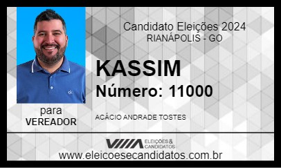 Candidato KASSIM 2024 - RIANÁPOLIS - Eleições