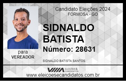 Candidato SIDNALDO BATISTA 2024 - FORMOSA - Eleições