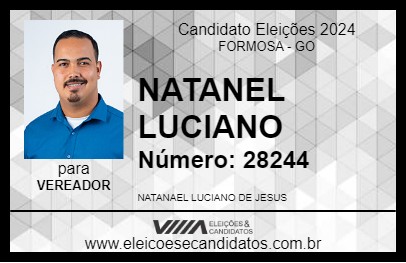 Candidato NATANEL LUCIANO 2024 - FORMOSA - Eleições