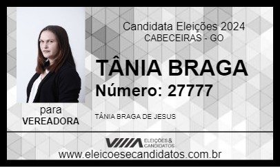 Candidato TÂNIA BRAGA 2024 - CABECEIRAS - Eleições