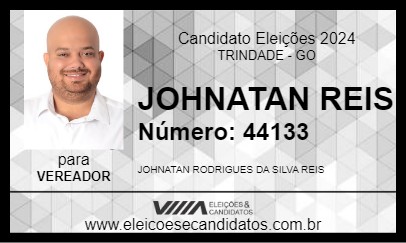 Candidato JOHNATAN REIS 2024 - TRINDADE - Eleições