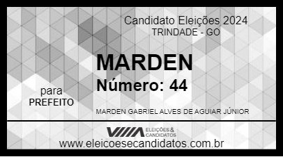 Candidato MARDEN 2024 - TRINDADE - Eleições