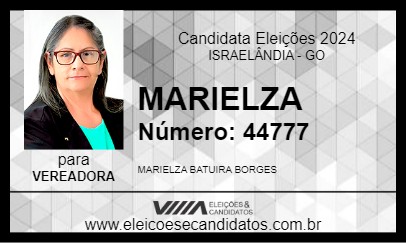 Candidato MARIELZA 2024 - ISRAELÂNDIA - Eleições