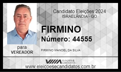 Candidato FIRMINO 2024 - ISRAELÂNDIA - Eleições