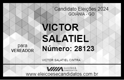 Candidato VICTOR SALATIEL 2024 - GOIÂNIA - Eleições