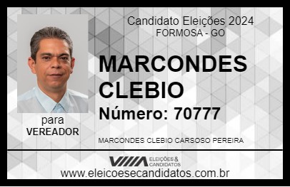 Candidato MARCONDES CLEBIO 2024 - FORMOSA - Eleições