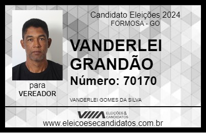 Candidato VANDERLEI GRANDÃO 2024 - FORMOSA - Eleições