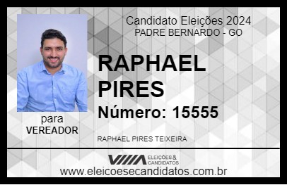 Candidato RAPHAEL PIRES 2024 - PADRE BERNARDO - Eleições