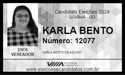 Candidato KARLA BENTO 2024 - GOIÂNIA - Eleições