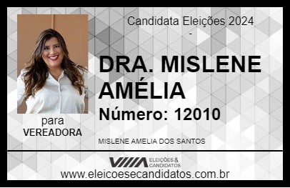 Candidato DRA. MISLENE AMÉLIA 2024 - GOIÂNIA - Eleições