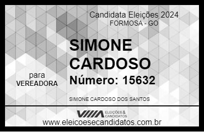 Candidato SIMONE CARDOSO 2024 - FORMOSA - Eleições