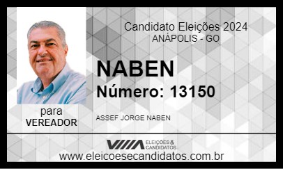 Candidato NABEN 2024 - ANÁPOLIS - Eleições