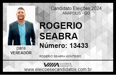 Candidato ROGERIO SEABRA 2024 - ANÁPOLIS - Eleições