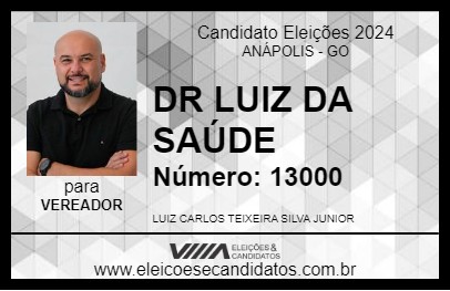 Candidato DR LUIZ DA SAÚDE 2024 - ANÁPOLIS - Eleições