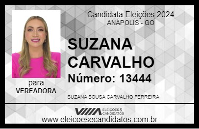 Candidato SUZANA CARVALHO 2024 - ANÁPOLIS - Eleições