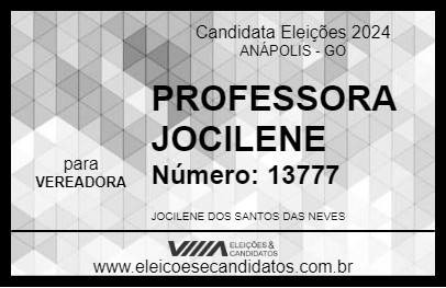 Candidato PROFESSORA JOCILENE 2024 - ANÁPOLIS - Eleições