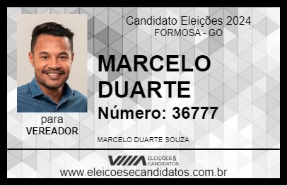 Candidato MARCELO DUARTE 2024 - FORMOSA - Eleições