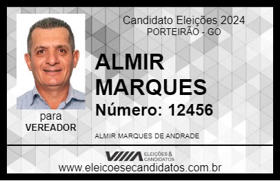 Candidato ALMIR MARQUES 2024 - PORTEIRÃO - Eleições