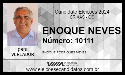 Candidato ENOQUE NEVES 2024 - CRIXÁS - Eleições