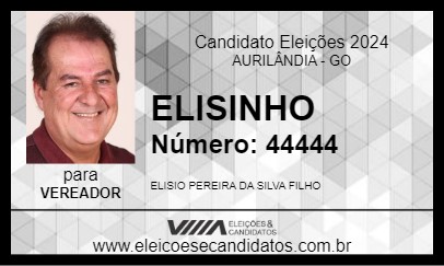 Candidato ELISINHO 2024 - AURILÂNDIA - Eleições