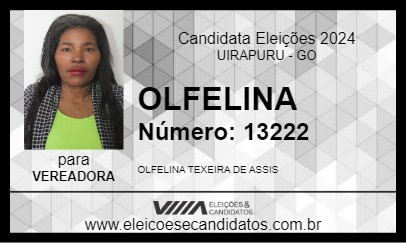 Candidato OLFELINA 2024 - UIRAPURU - Eleições