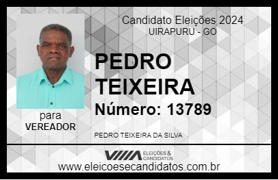 Candidato PEDRO TEIXEIRA 2024 - UIRAPURU - Eleições