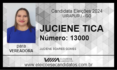 Candidato JUCIENE TICA 2024 - UIRAPURU - Eleições