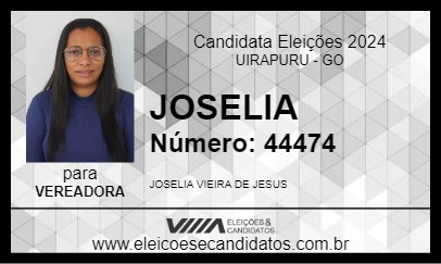 Candidato JOSELIA 2024 - UIRAPURU - Eleições