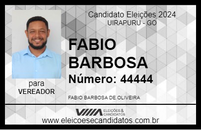 Candidato FABIO BARBOSA 2024 - UIRAPURU - Eleições